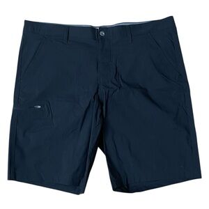 Weatherproof Black Flat Front Shorts Versatile Design